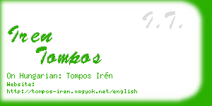iren tompos business card